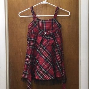 EUC.  Red plaid dress, size 5.